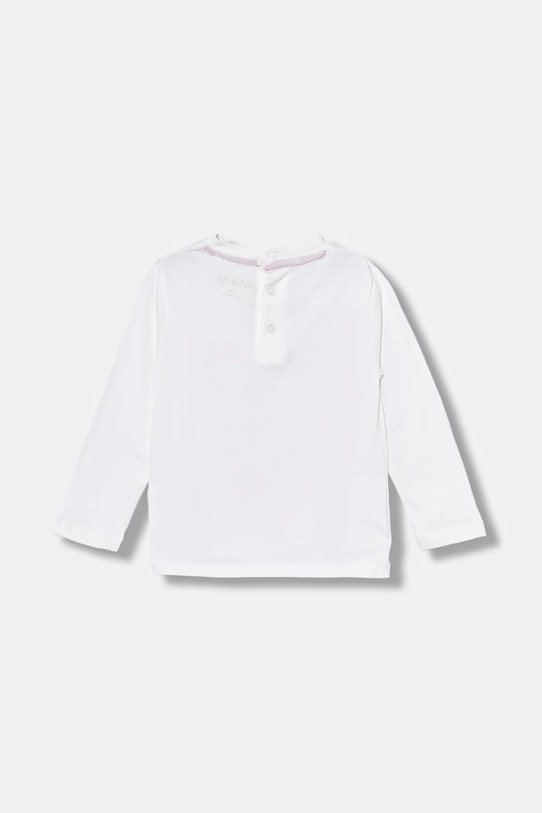 Guess longsleeve bawełniany niemowlęcy I5YI00.K8HM4.9BYA biały AW25