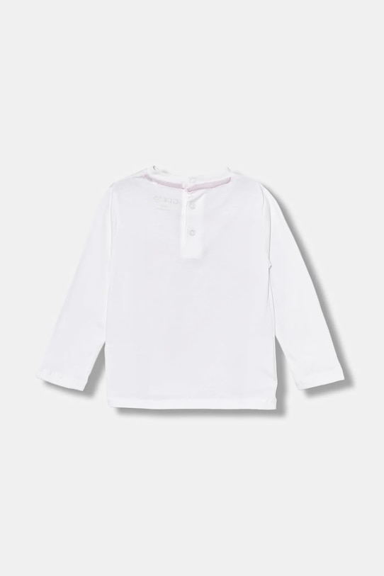 Бебешка памучна блуза с дълъг ръкав Guess I5YI00.K8HM4.9BYA бял AW25