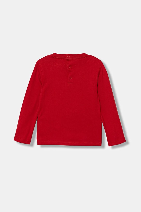Guess longsleeve bawełniany niemowlęcy I5YI00.K8HM4.9BYA czerwony AW25