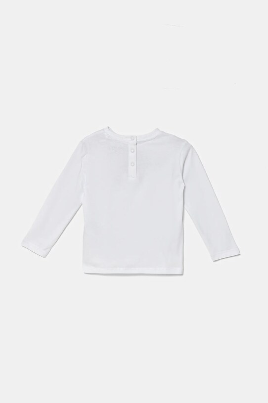 Guess longsleeve bawełniany niemowlęcy I5YI02.K8HM4.9BYA biały AW25