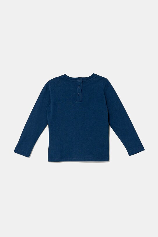 Guess longsleeve bawełniany niemowlęcy I5YI02.K8HM4.9BYA niebieski AW25
