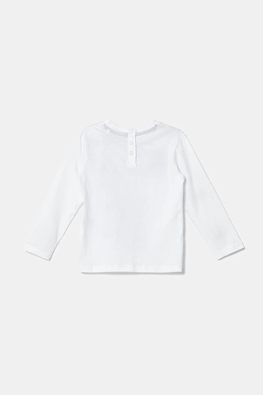 Guess longsleeve bawełniany niemowlęcy I5YI04.K8HM4.9BYA biały AW25