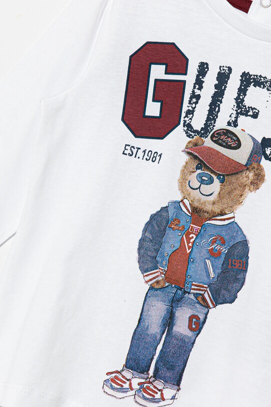 Fiú Guess baba pamut hosszú ujjú I5YI04.K8HM4.9BYA fehér