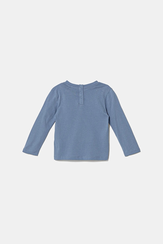 Guess longsleeve din bumbac pentru bebeluși I5YI04.K8HM4.9BYA albastru AW25