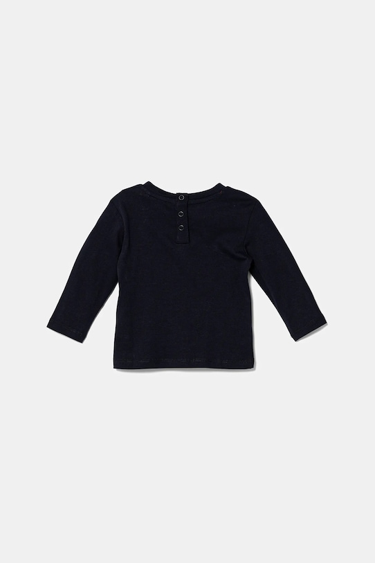 Guess longsleeve din bumbac pentru bebeluși I5YI04.K8HM4.9BYA bleumarin AW25