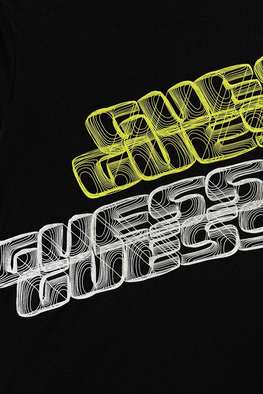 Chłopiec Guess longsleeve bawełniany dziecięcy L5YI00.K8HM4.9BYA czarny
