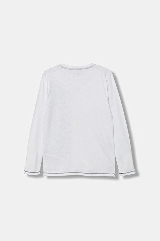 Guess longsleeve bawełniany dziecięcy L5YI02.K8HM4.9BYA biały AW25