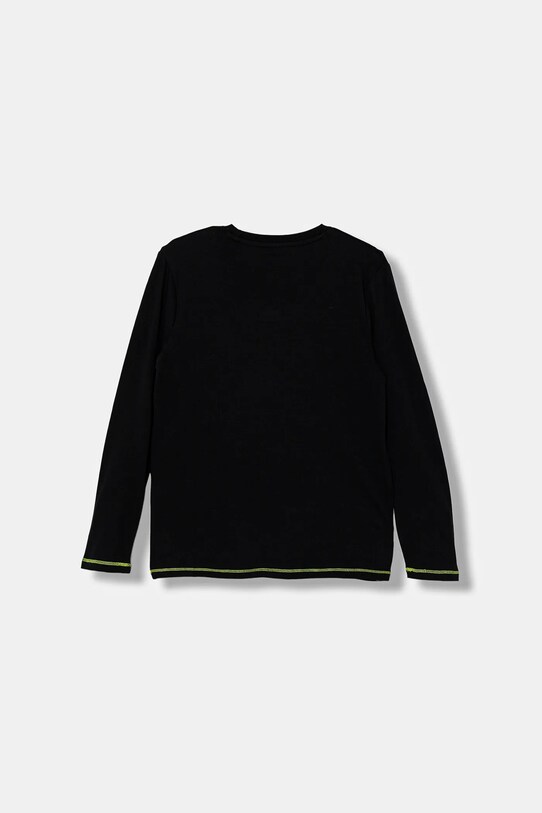 Guess longsleeve bawełniany dziecięcy L5YI02.K8HM4.9BYA czarny AW25
