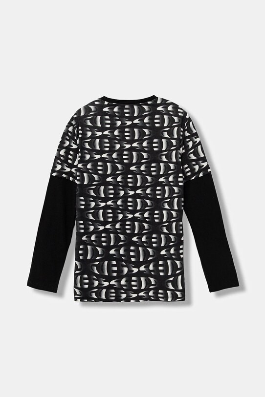 Guess longsleeve bawełniany dziecięcy L5YI04.K8HM4.9BYA czarny AW25
