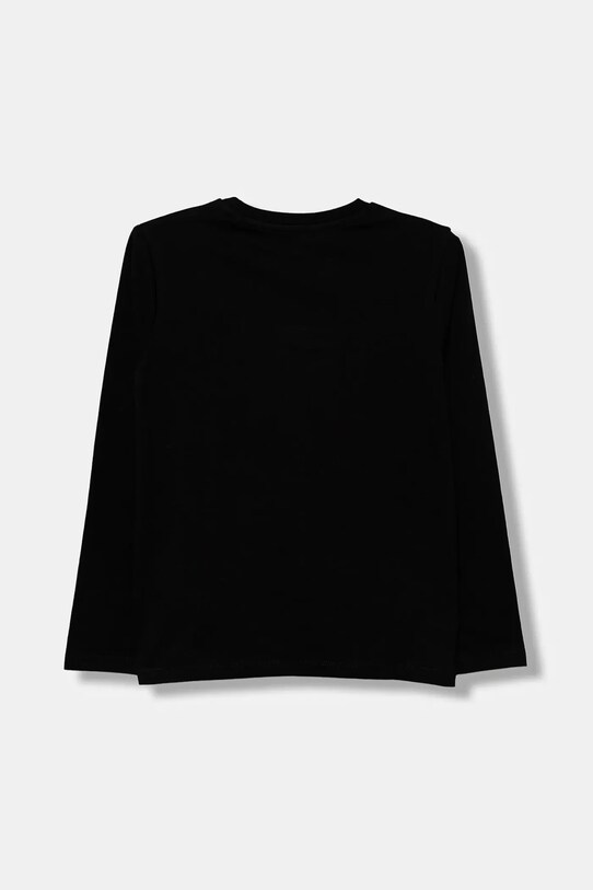 Guess longsleeve bawełniany dziecięcy L5YI06.K8HM4.9BYA czarny AW25