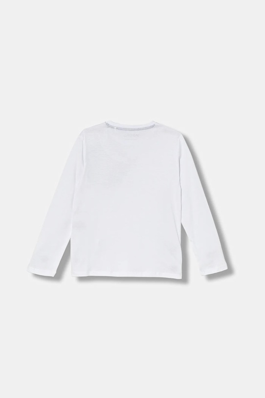 Guess longsleeve bawełniany dziecięcy L5YI16.K8HM4.9BYA biały AW25