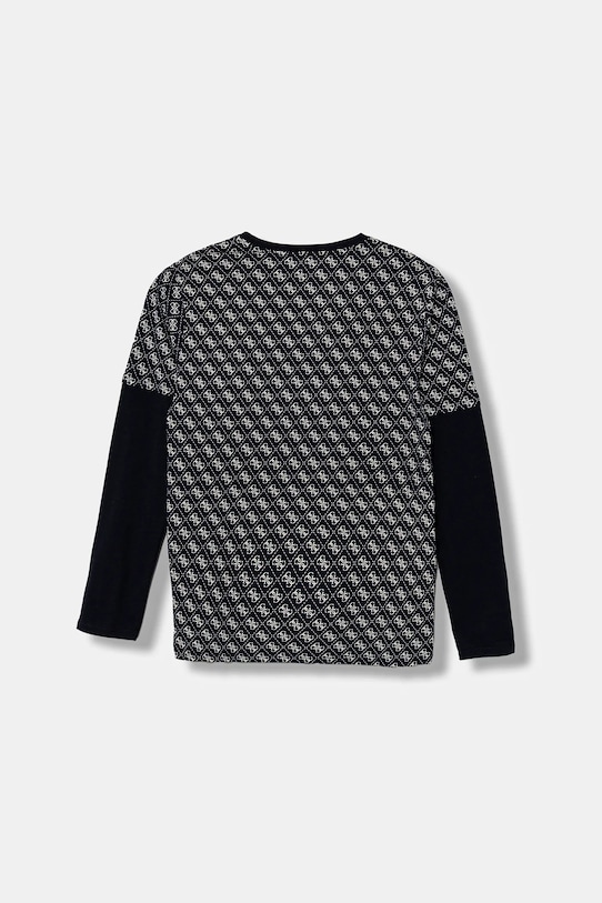 Guess longsleeve bawełniany dziecięcy L5YI18.K8HM4.9BYA niebieski AW25