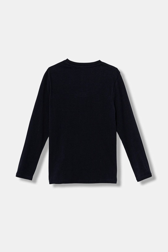 Guess longsleeve bawełniany dziecięcy L5YI27.K8HM4.9BYA granatowy AW25