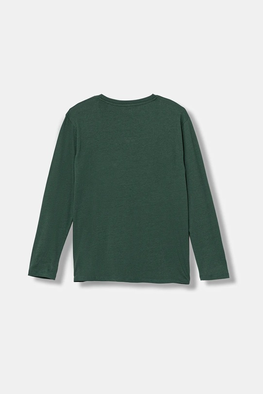 Guess longsleeve bawełniany dziecięcy L5YI27.K8HM4.9BYA zielony AW25