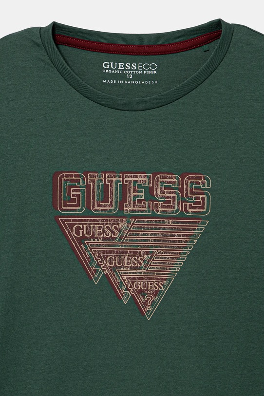 Chłopiec Guess longsleeve bawełniany dziecięcy L5YI27.K8HM4.9BYA zielony