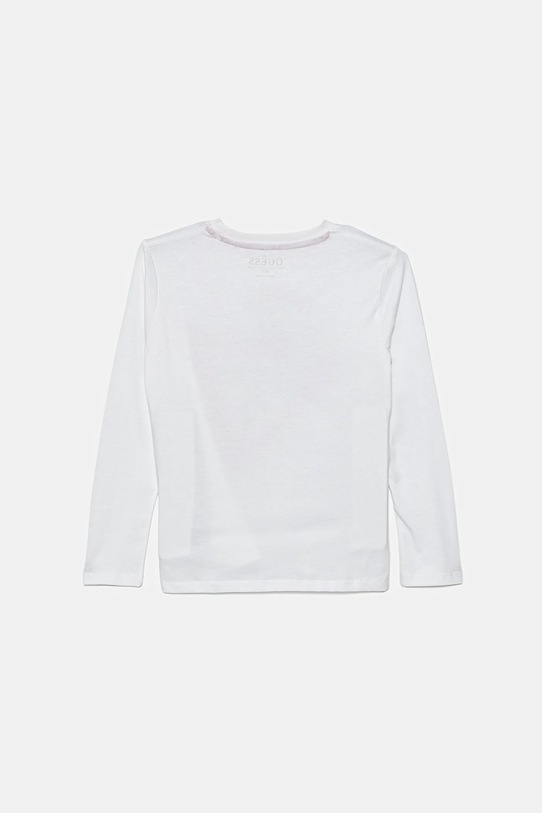 Guess longsleeve bawełniany dziecięcy N5YI01.K8HM4.9BYA biały AW25