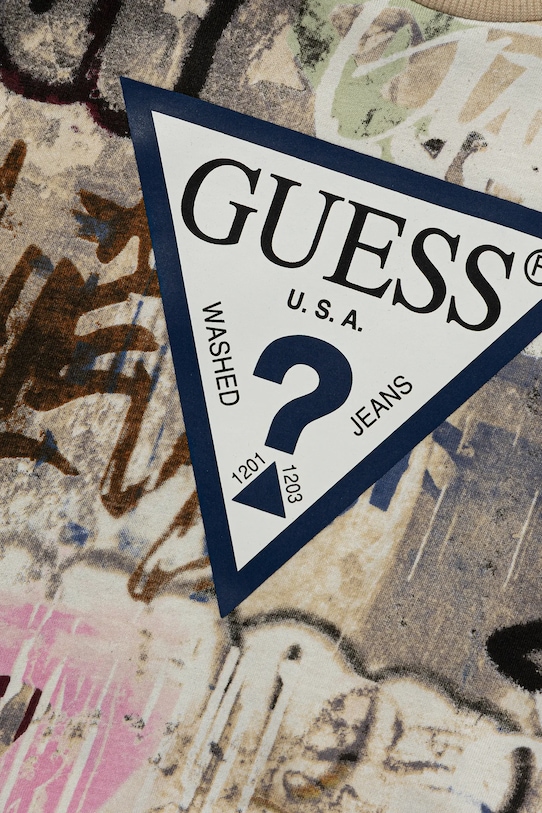 Αγορίστικα Παιδικό βαμβακερό μακρυμάνικο Guess N5YI09.K8HM4.9BYA μπεζ