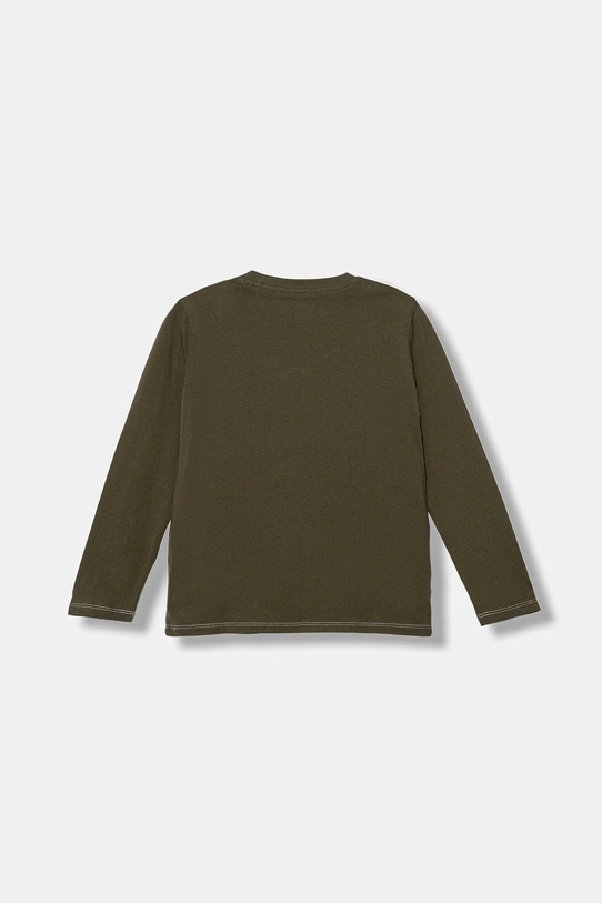 Guess longsleeve bawełniany dziecięcy N5YI15.K8HM4.9BYA zielony AW25