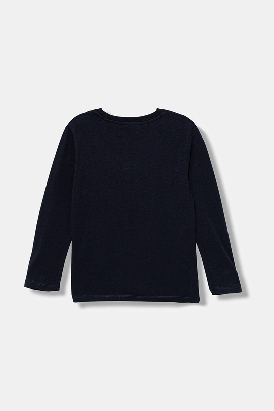 Guess longsleeve bawełniany dziecięcy N5YI21.K8HM4.9BYA granatowy AW25