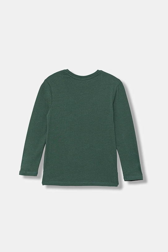 Guess longsleeve bawełniany dziecięcy N5YI21.K8HM4.9BYA zielony AW25
