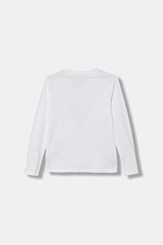 Guess longsleeve bawełniany dziecięcy N5YI24.K8HM4.9BYA biały AW25