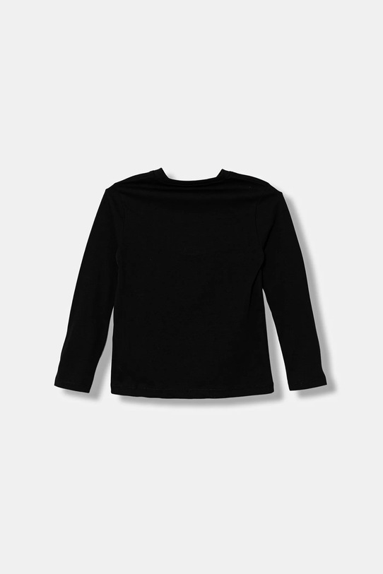 Guess longsleeve bawełniany dziecięcy N5YI24.K8HM4.9BYA czarny AW25