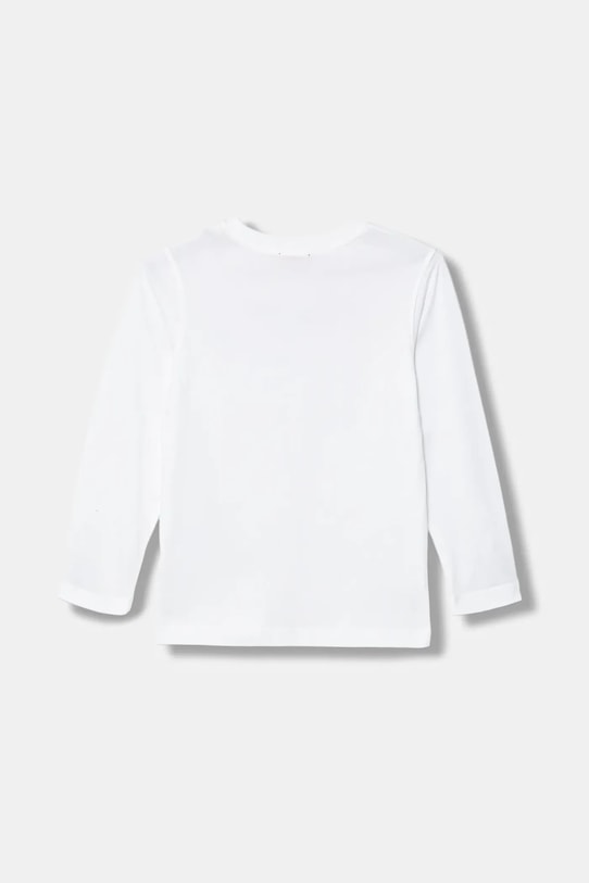Diesel longsleeve din bumbac pentru copii TDROPS T-SHIRT J02474 alb AW25