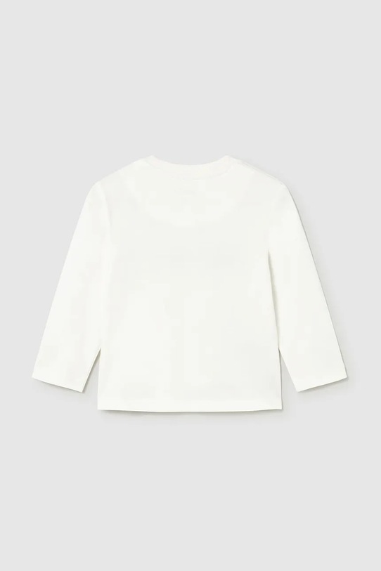 Mayoral longsleeve bawełniany 108.3D.Baby.9BYA beżowy AW25