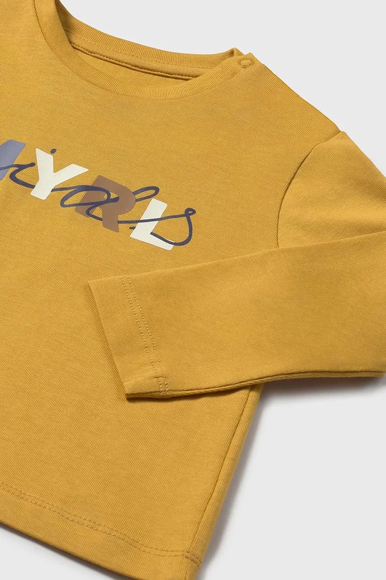Chłopiec Mayoral longsleeve bawełniany 108.3D.Baby.9BYA żółty