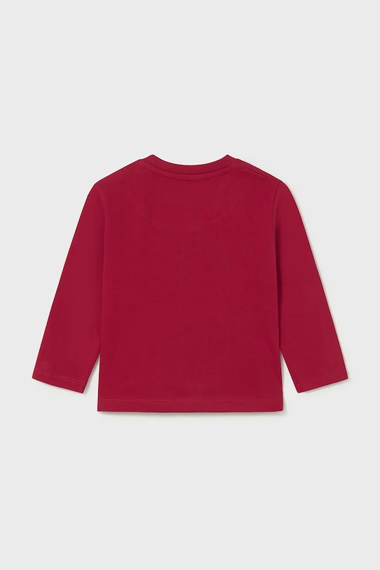 Mayoral longsleeve din bumbac 108.3D.Baby.9BYA rosu AW25