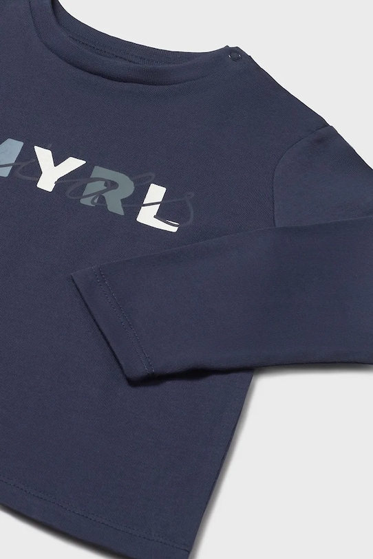 Chłopiec Mayoral longsleeve bawełniany 108.3D.Baby.9BYA granatowy