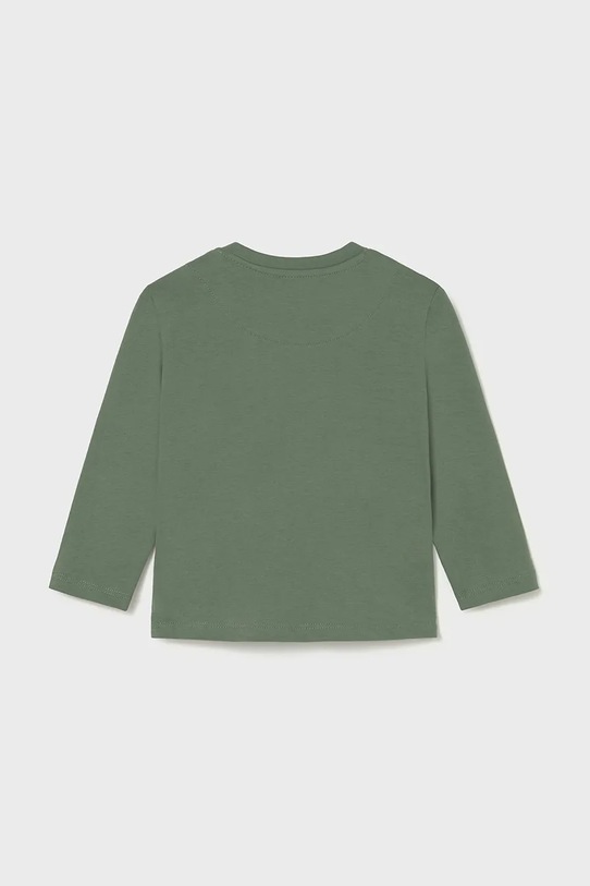 Mayoral longsleeve bawełniany 108.3D.Baby.9BYA zielony AW25