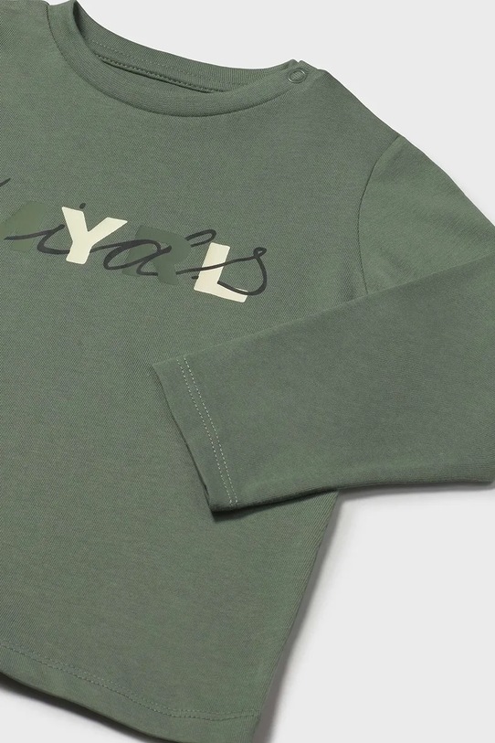 Chłopiec Mayoral longsleeve bawełniany 108.3D.Baby.9BYA zielony