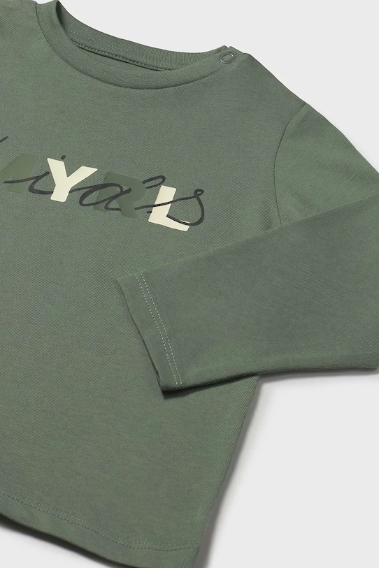 Chłopiec Mayoral longsleeve bawełniany 108.3D.Baby.9BYA zielony