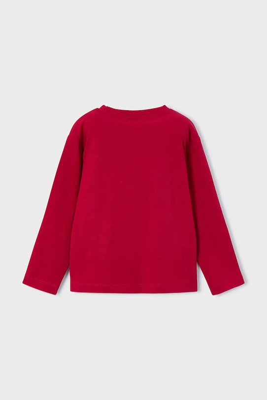 Mayoral longsleeve bawełniany 173.5C.Mini.9BYA czerwony AW25