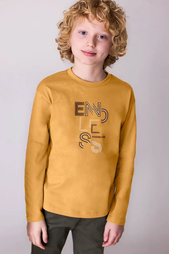 Mayoral longsleeve okrągły żółty 842.7E.Junior.9BYA