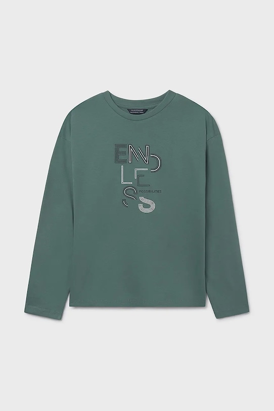 Mayoral longsleeve bumbac verde 842.7E.Junior.9BYA