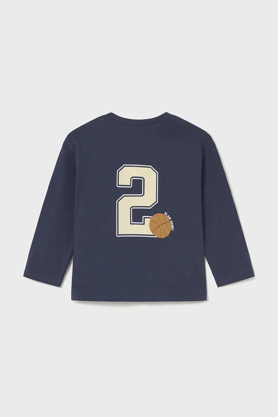 Mayoral longsleeve bawełniany 2060.3A.Baby.9BYA granatowy AW25