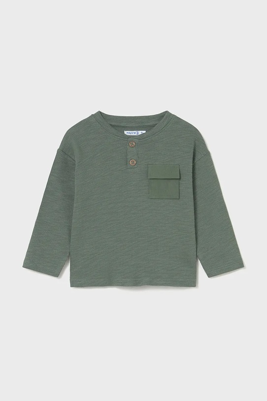 Mayoral longsleeve niemowlęcy z elastanem zielony 2064.3C.Baby.9BYA