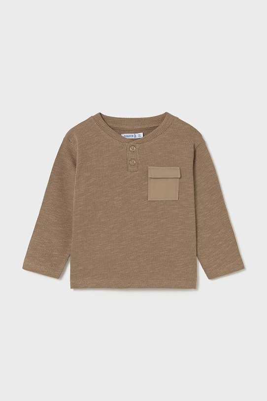 Mayoral longsleeve bebeluși bumbac maro 2064.3C.Baby.9BYA