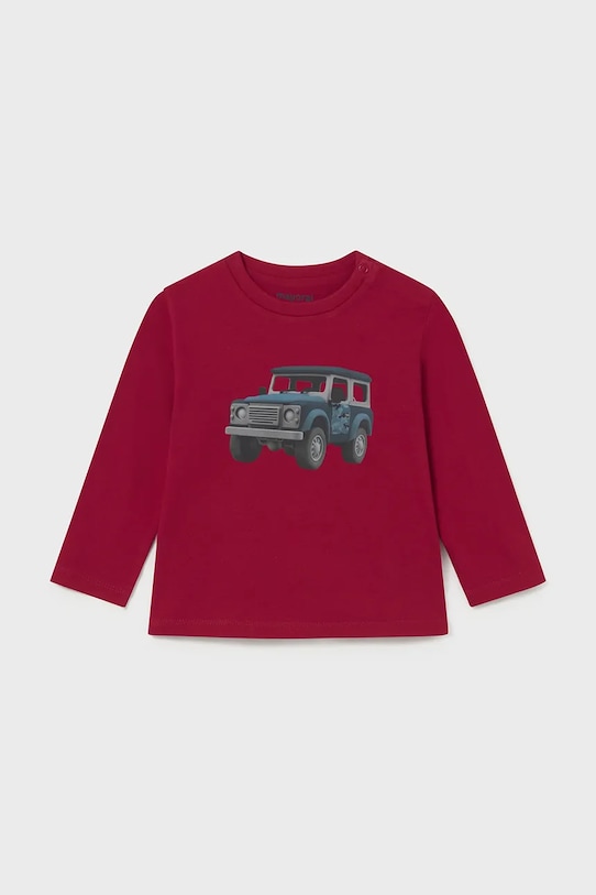 Памучна блуза с дълги ръкави Mayoral овално червен 2066.3C.Baby.9BYA