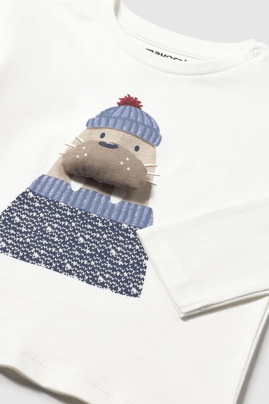 Mayoral longsleeve bawełniany dziecięcy niebieski 2070.3E.Baby.9BYA