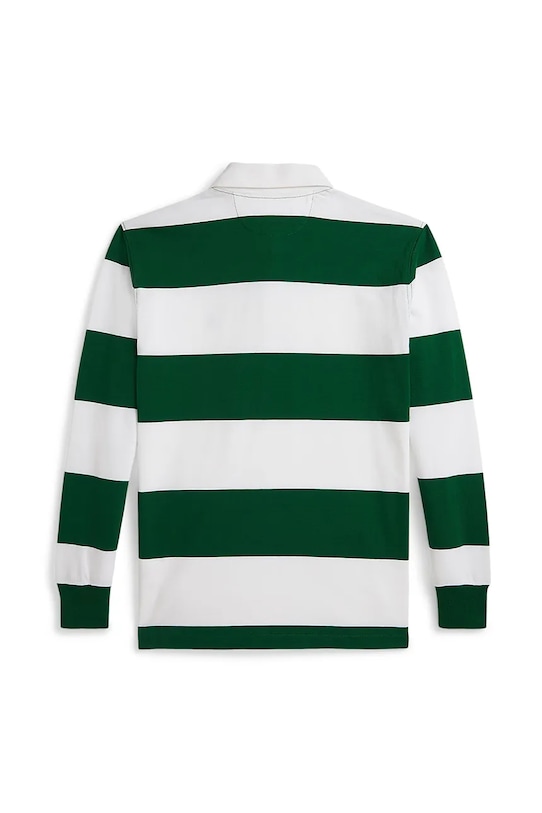 Polo Ralph Lauren longsleeve din bumbac pentru copii 323882614008 alb AW25