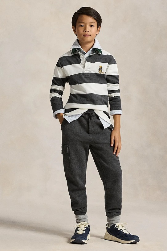 Βαμβακερή μπλούζα με μακριά μανίκια Polo Ralph Lauren λευκό 323980429001