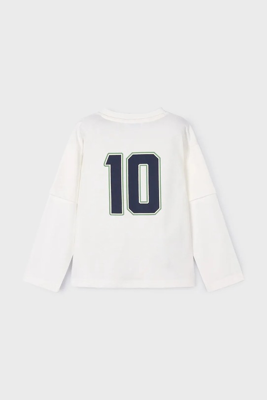 Chłopiec Mayoral longsleeve bawełniany 4075.5A.Mini.9BYA beżowy