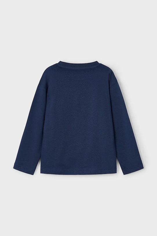 Chłopiec Mayoral longsleeve bawełniany 4076.5A.Mini.9BYA granatowy