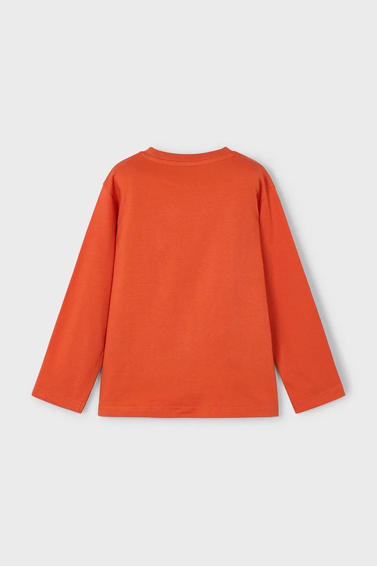 Chłopiec Mayoral longsleeve bawełniany 4078.5B.Mini.9BYA pomarańczowy