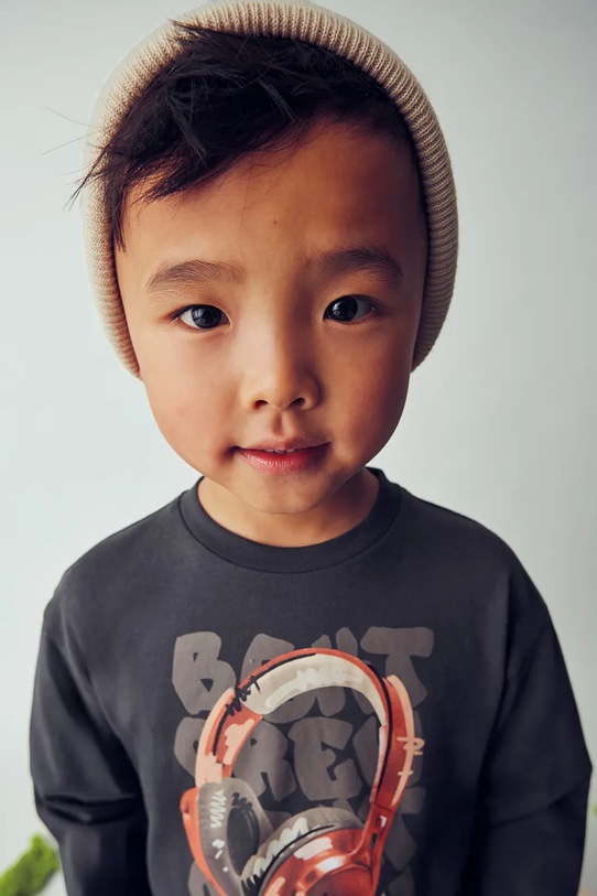 Mayoral longsleeve bawełniany 4080.5B.Mini.9BYA czarny