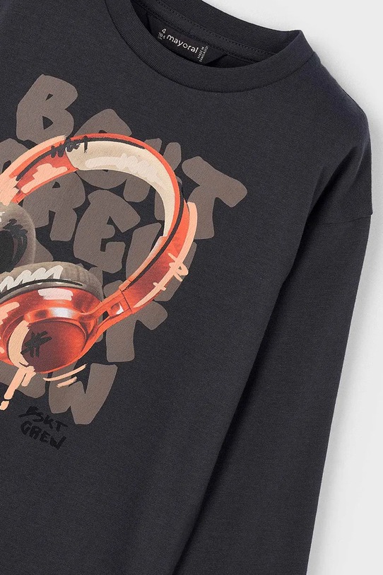 Mayoral longsleeve bawełniany czarny 4080.5B.Mini.9BYA