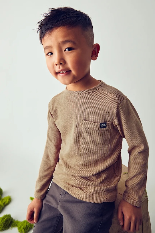 Mayoral longsleeve okrągły brązowy 4082.5C.Mini.9BYA